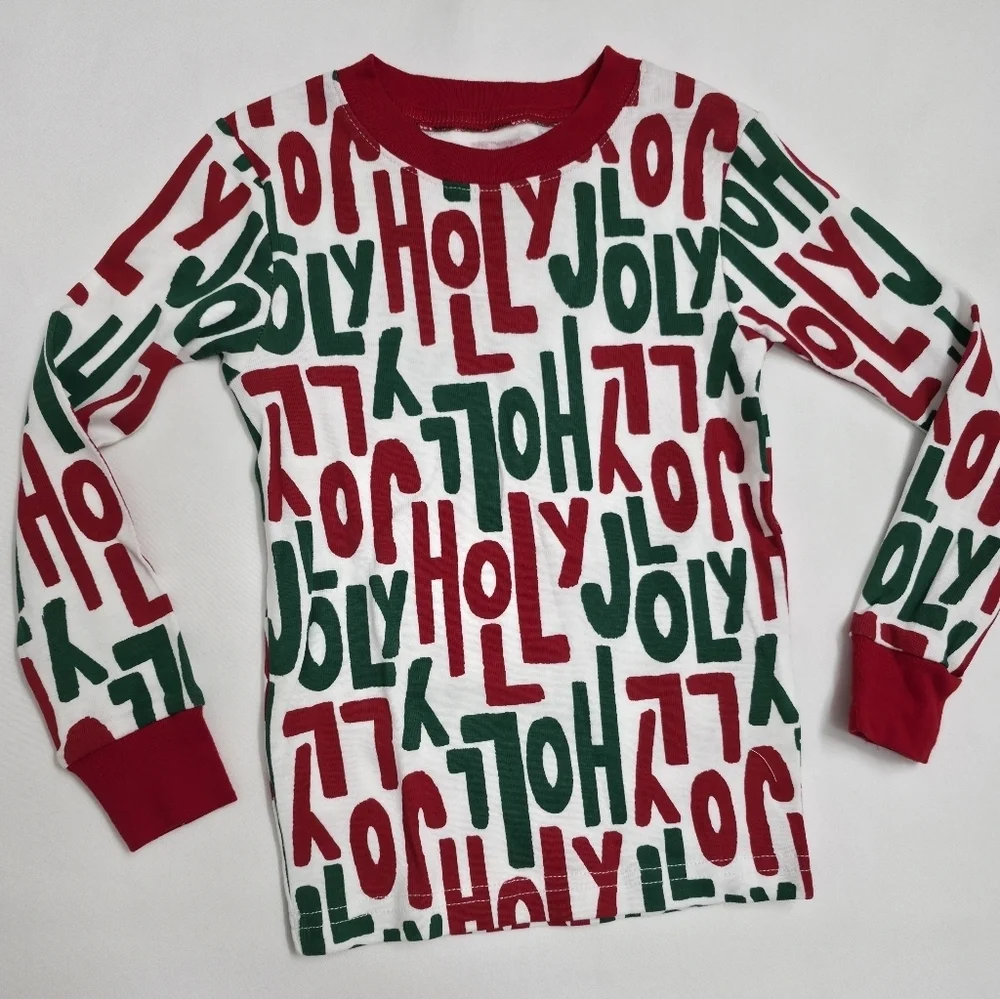 New Toddler Carter's Christmas Pajamas Size 3T - Unisex Holly Jolly Santa PJ Set